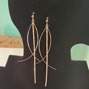 Elegant Gold Dangle Earrings